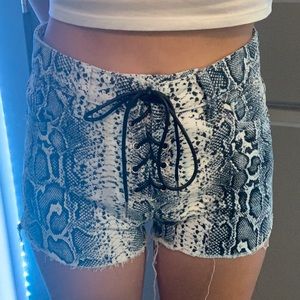 Adika Snakeskin Shorts
